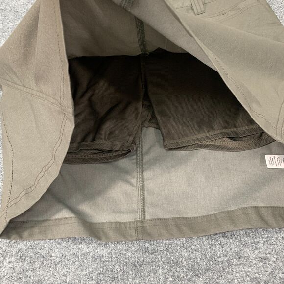 Athleta Take A Hike Dipper Skort Womens 8 Khaki Pockets Inner Shorts *READ - Picture 5 of 13